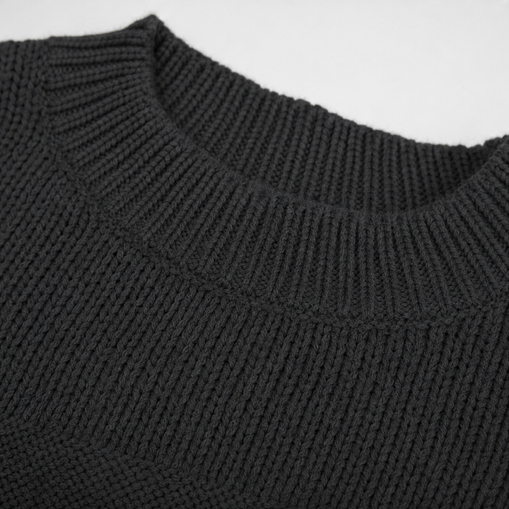 Luma Knit – Relaxed Crew-Neck Knit Sweater