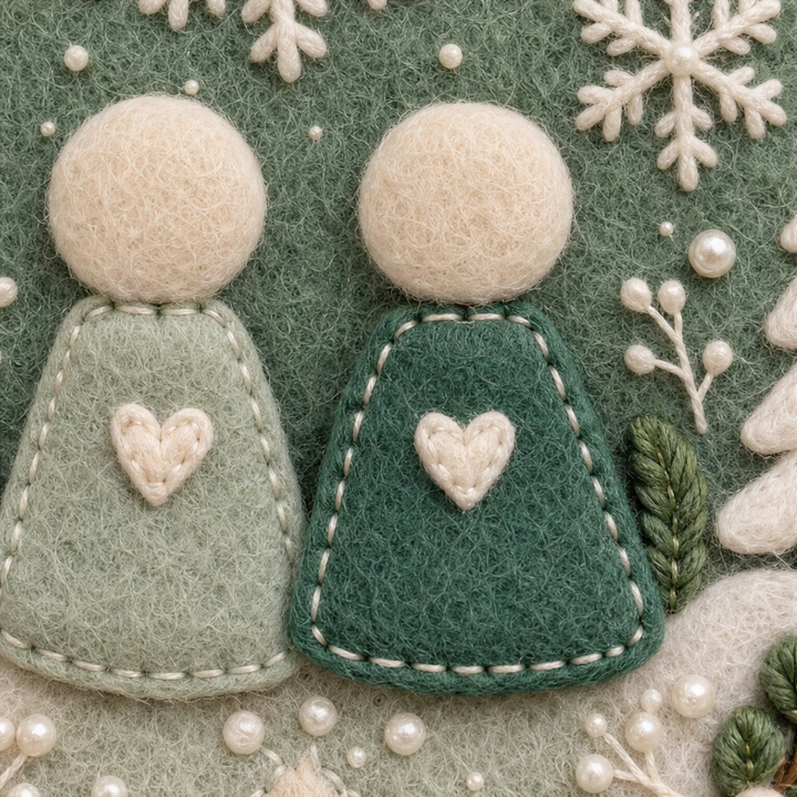 Heartfelt – Layered Felt "Thank You" Keepsake Ornament