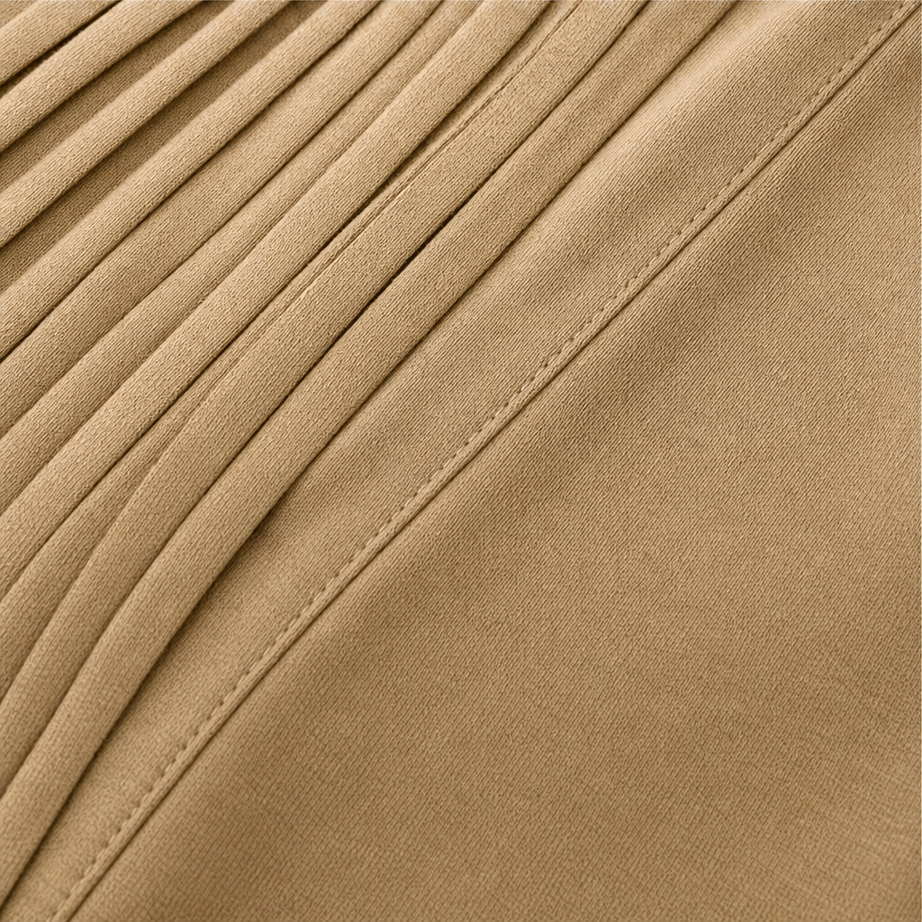 Fringe-Detail V-Neck Long Sleeve Top
