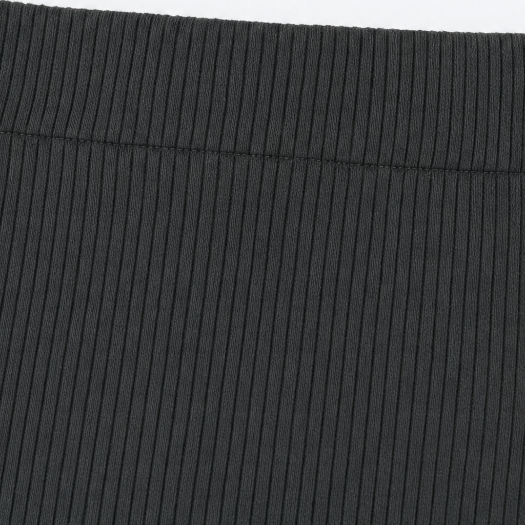 Velaform – Ribbed V-Neck Long-Sleeve Top And Skirt Set