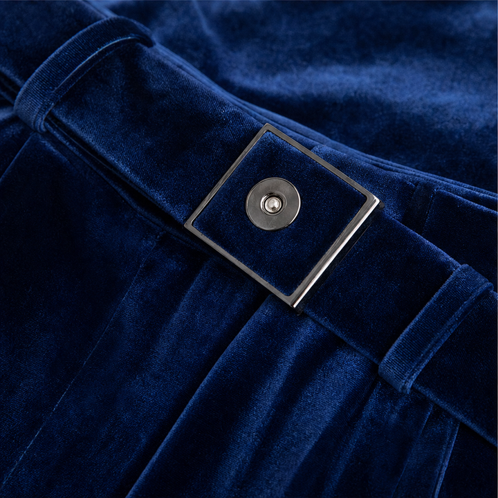 Veloura – Belted Velvet Hoodie And Trouser Set