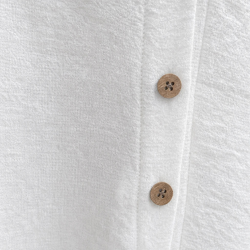 Linenova – Oversized Cotton-Linen Shirt And Wide-Leg Pants Set