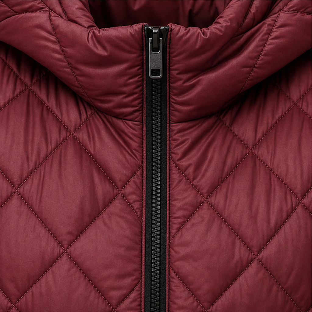 Quilta – Long Quilted Hooded Sleeveless Vest