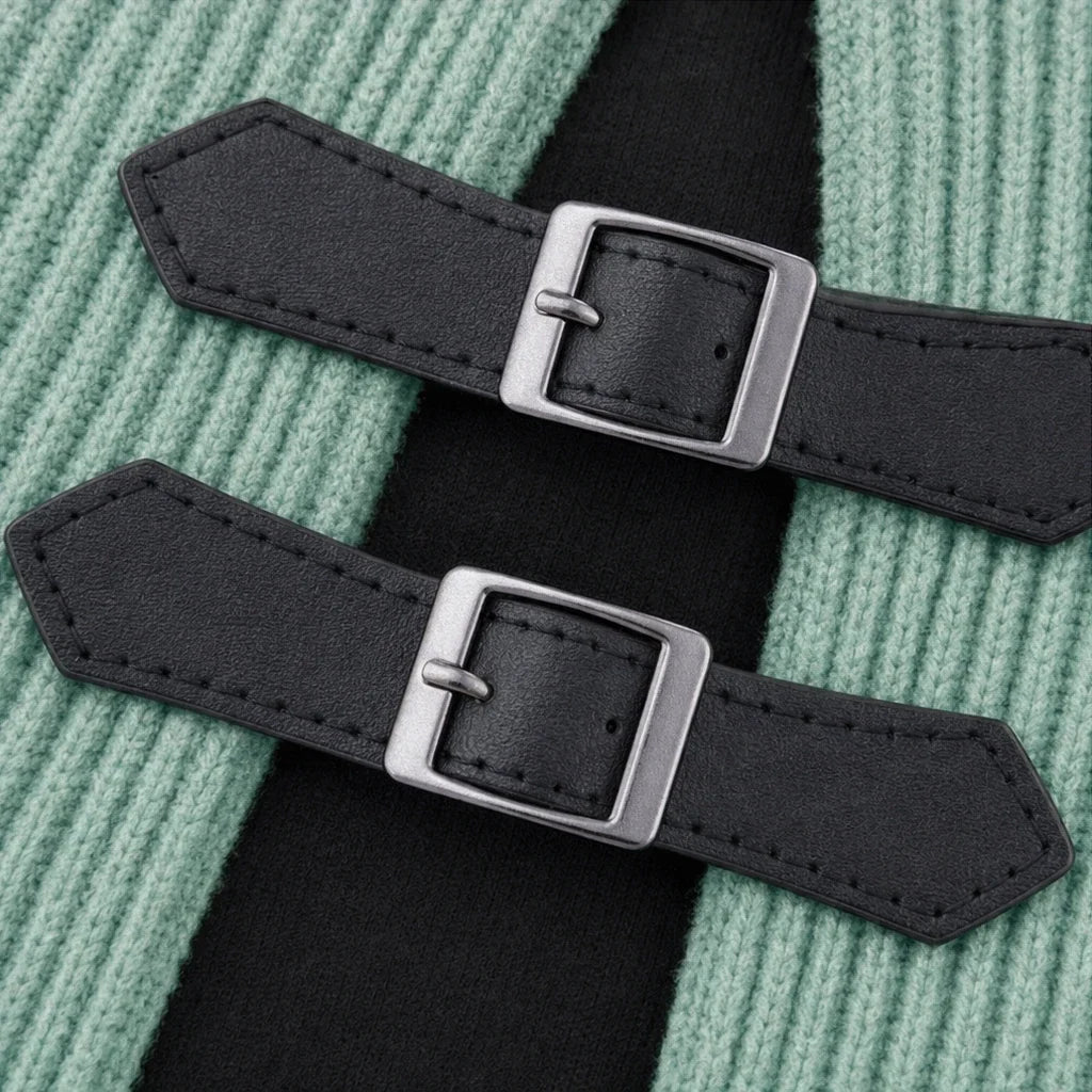Layerelle – Color-Block Faux-Layered Knit Dress