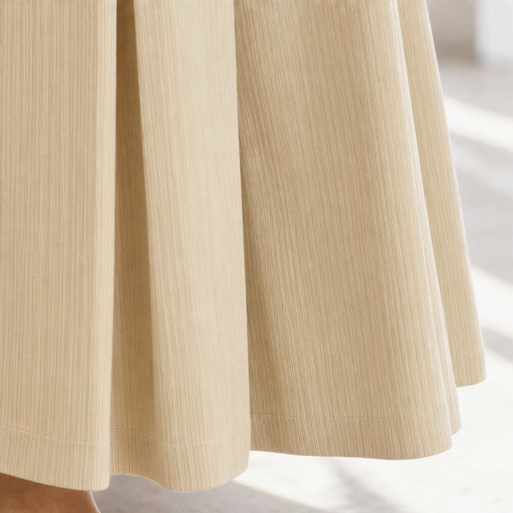 Vela – Asymmetric Draped Front High-Waisted Wide-Leg Trousers