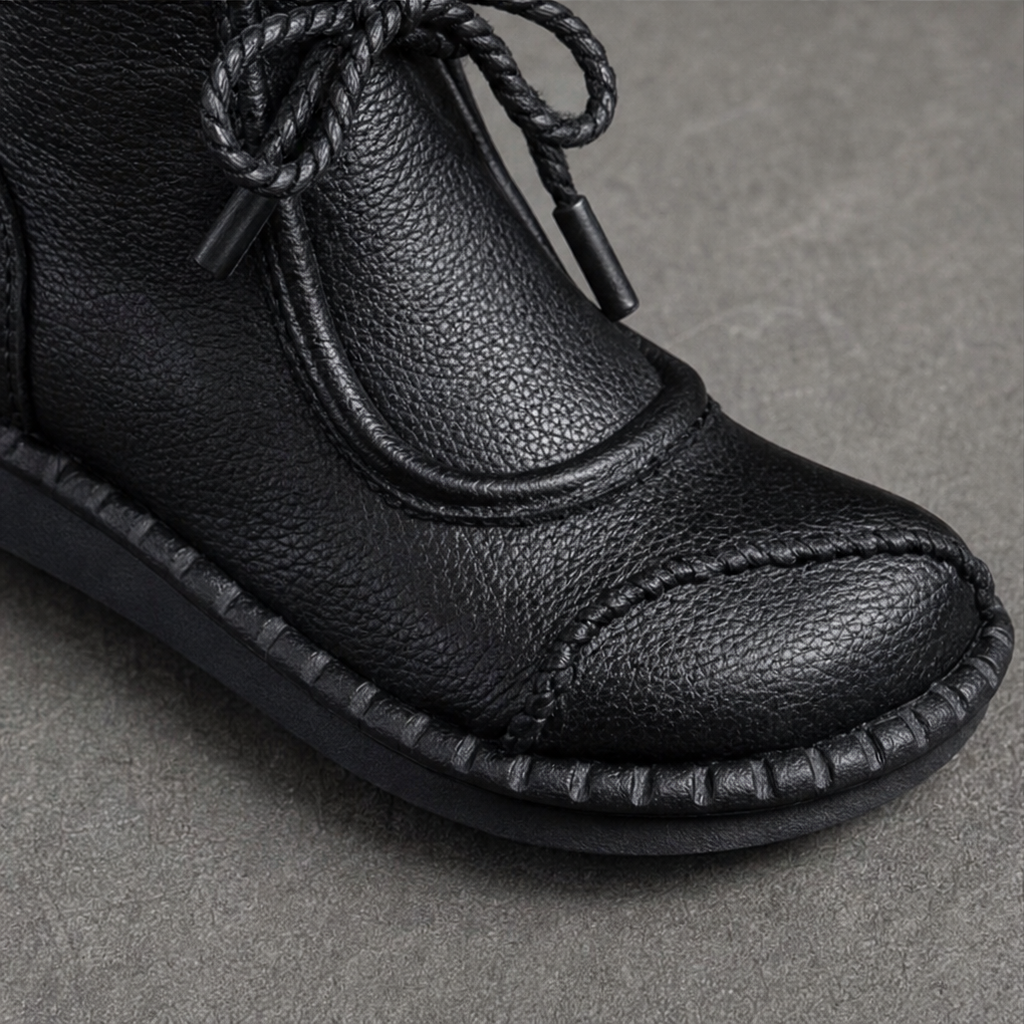 Vintara – Vintage Lace-Up Ankle Boots