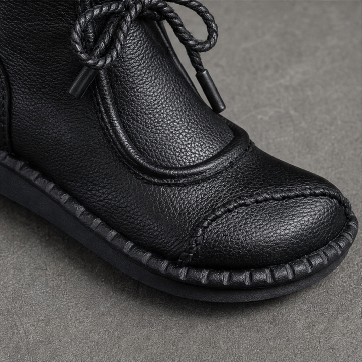 Vintara – Vintage Lace-Up Ankle Boots