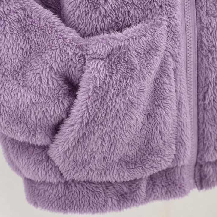 Cloudhug – Hooded Plush Zip-Up Jacket
