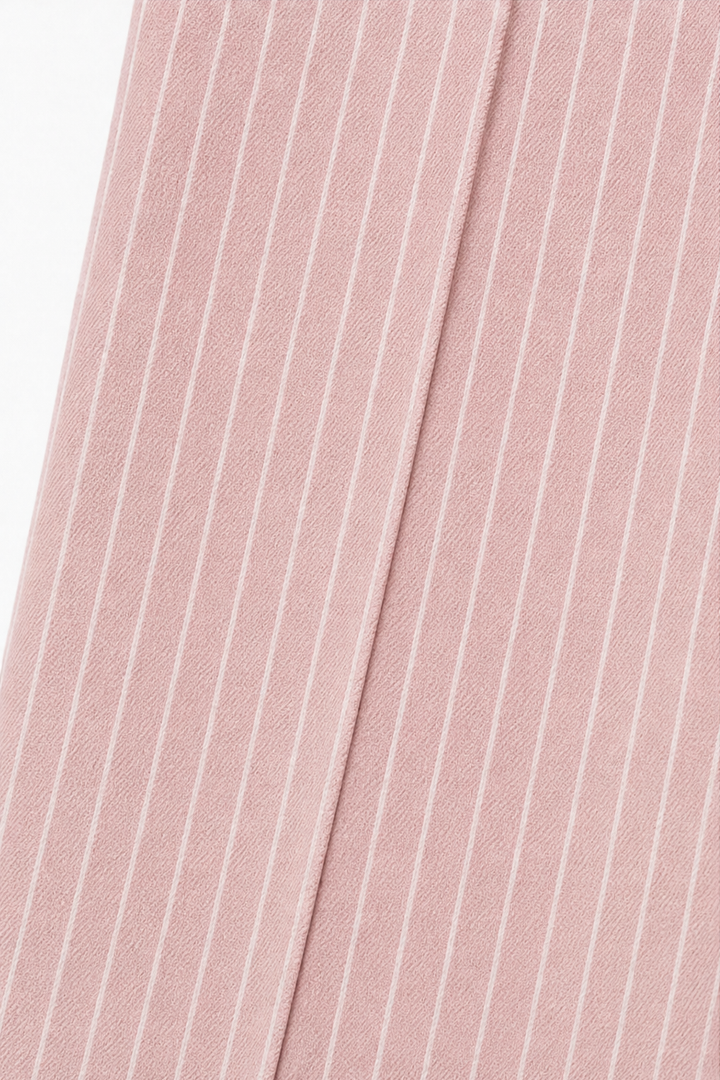 Longline – Pinstripe High-Waisted Wide-Leg Trousers