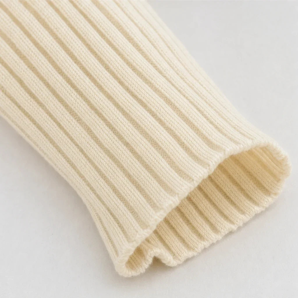 Velaine – Diagonal Ribbed Crossover Knit Sweater