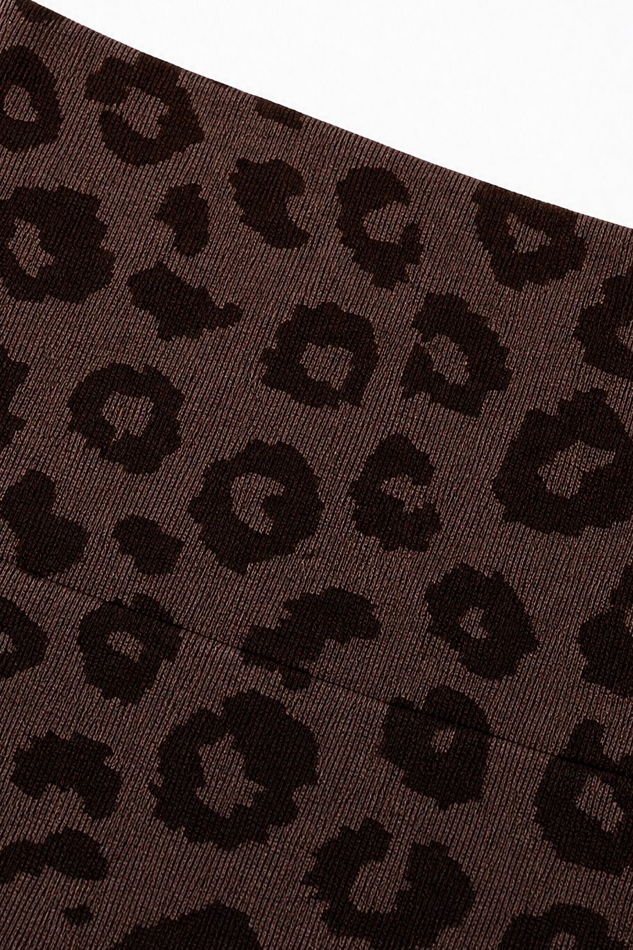 Wearlow – Leopard Print Lace-Up Cutout Leggings