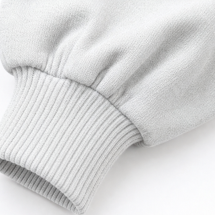 Wearbella – Pleated V-Neck Balloon Sleeve Sweatshirt