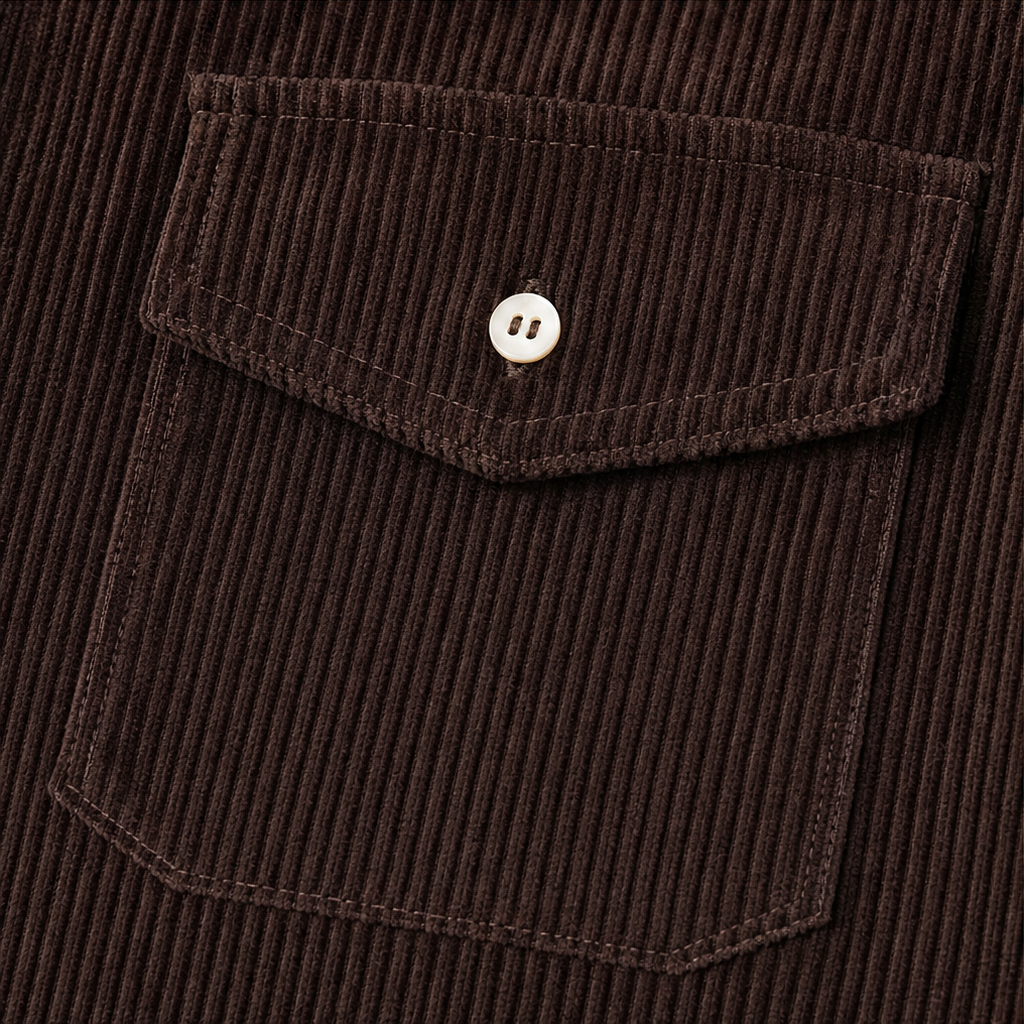 Corvana – Ribbed Button-Front Shirt Dress