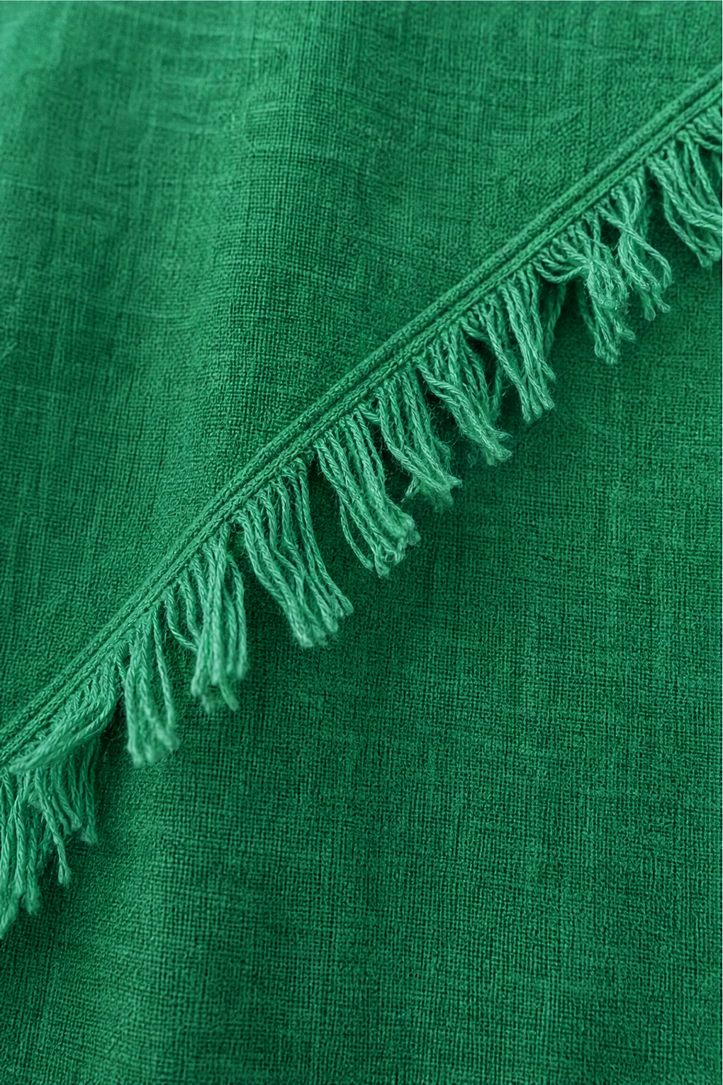 Fringewalk – Diagonal Fringe Slub Hemp Crewneck Sweater