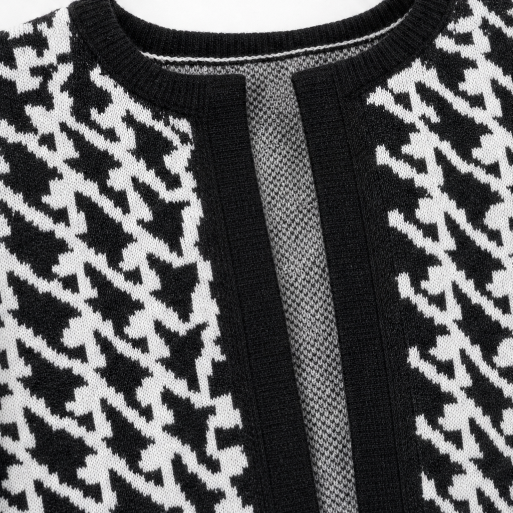 Settella – Houndstooth Three-Piece Sweater Set
