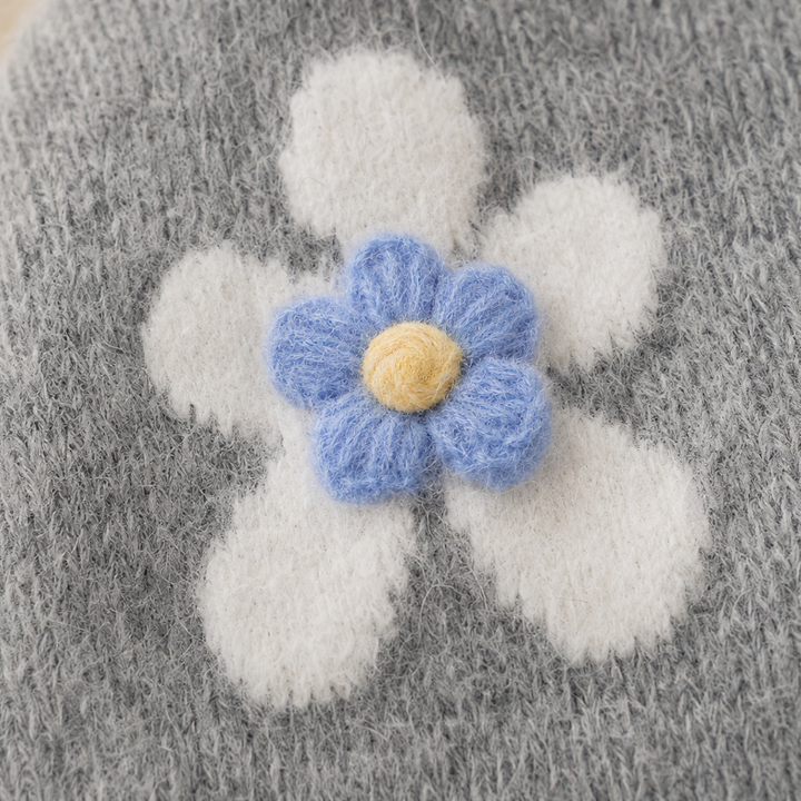 Florabelle – 3D Floral Appliqué Knit Cardigan