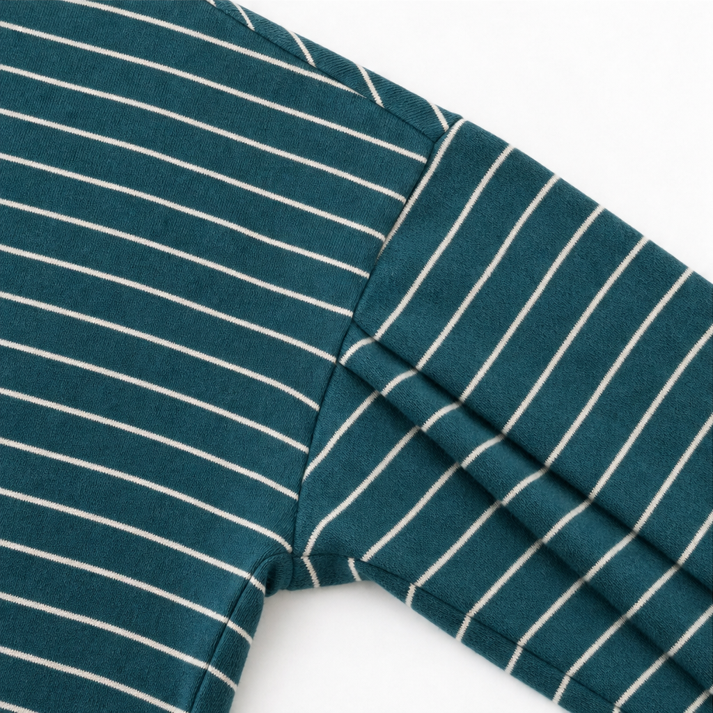 Stripe & Ease – Striped Pullover And Wide-Leg Pants Set