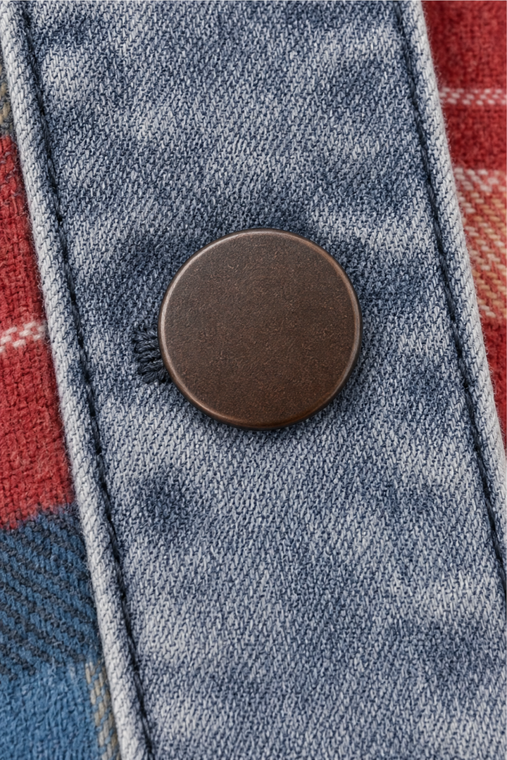 Havelyn – Denim-Trim Hooded Knit Cardigan