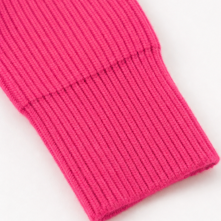 Ribelle – Ribbed Knit Crew-Neck Bodycon Sweater Dress