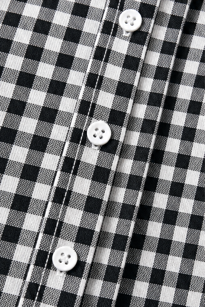 Everwear – Checkered Long-Sleeve Button-Up Shirt For Women