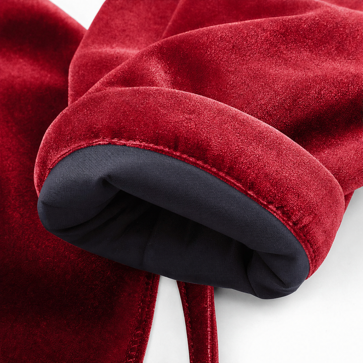 Rufflet – Ruffled V-Neck Velvet Blouse