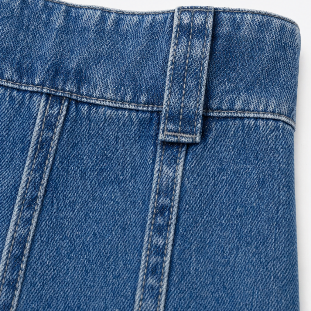 Pleatline – High-Waisted Pleated Wide-Leg Jeans