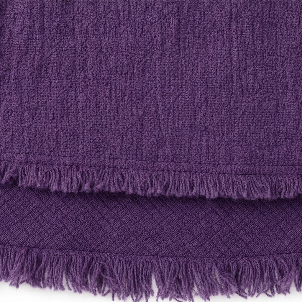 Marlowe – Crinkle-Textured Frayed-Trim Tunic Top
