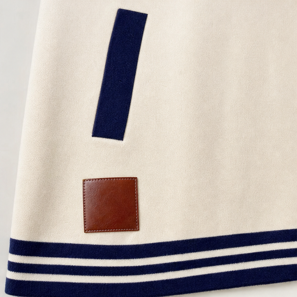 Wearbella – Quarter-Zip Striped Trim Pocket Sweatshirt Dress