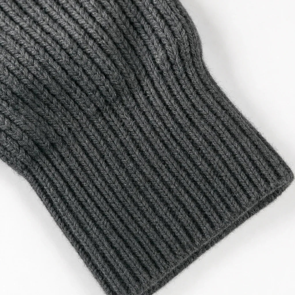 Henley Haven – Hooded Chunky Ribbed Henley Sweater