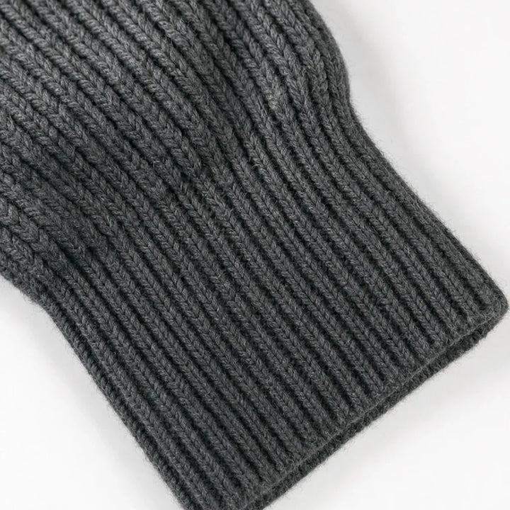 Henley Haven – Hooded Chunky Ribbed Henley Sweater