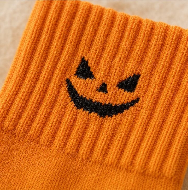 Cuffette – Embroidered Non-Slip Halloween Crew Socks