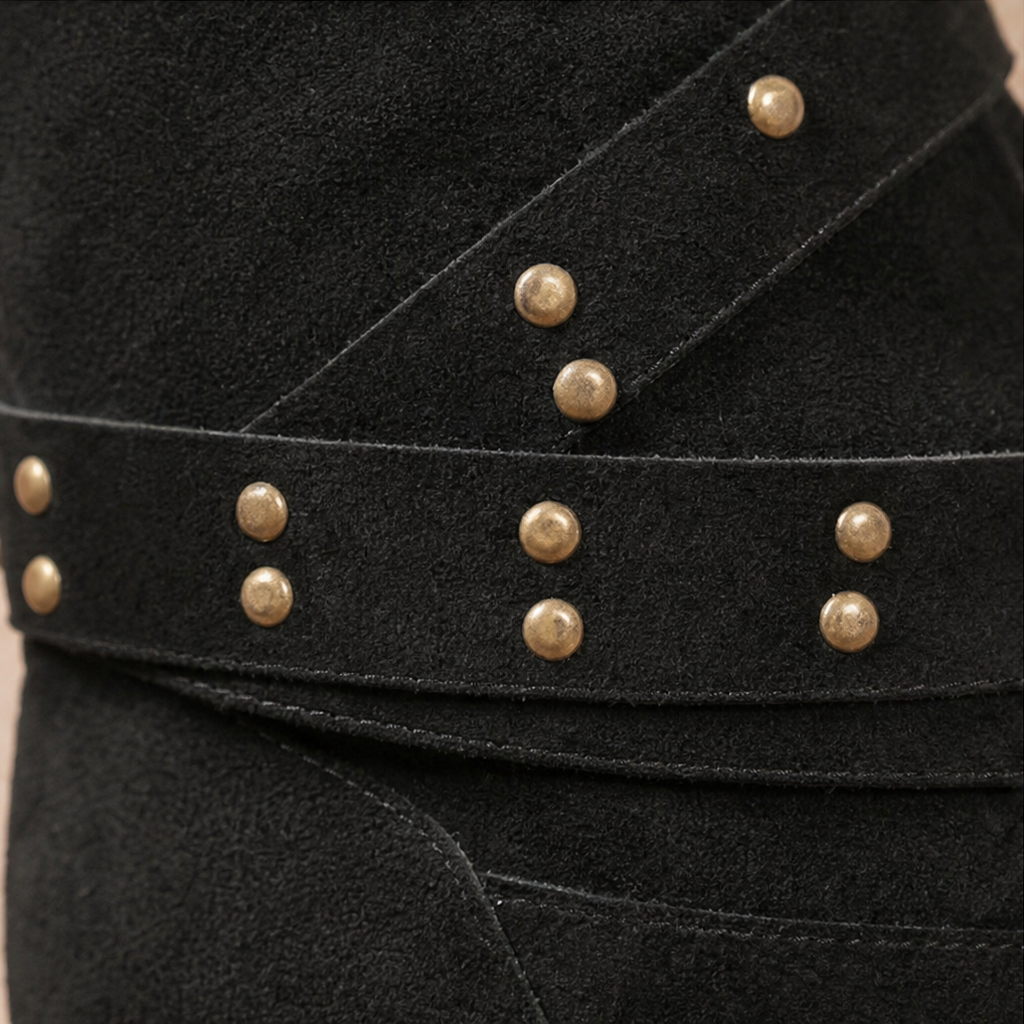 Rivella – Studded Slouch Knee-High Boots