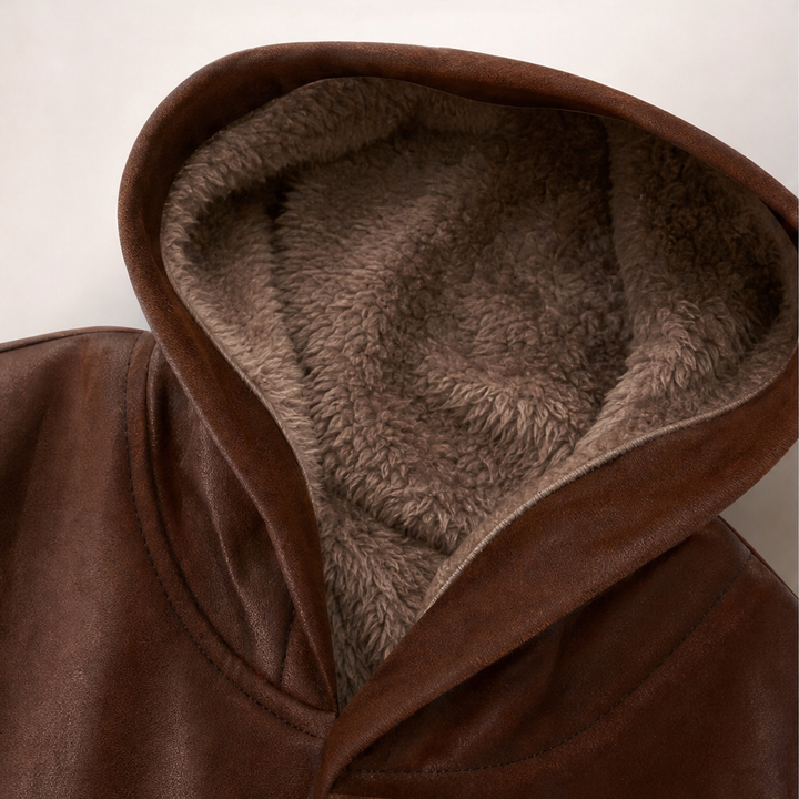 Wintervale – Hooded Shearling-Lined Full-Length Coat