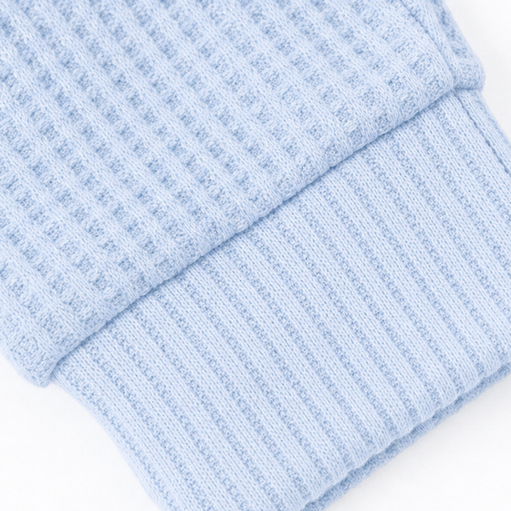 Waffelyn – Waffle-Knit Collared Oversized Pullover