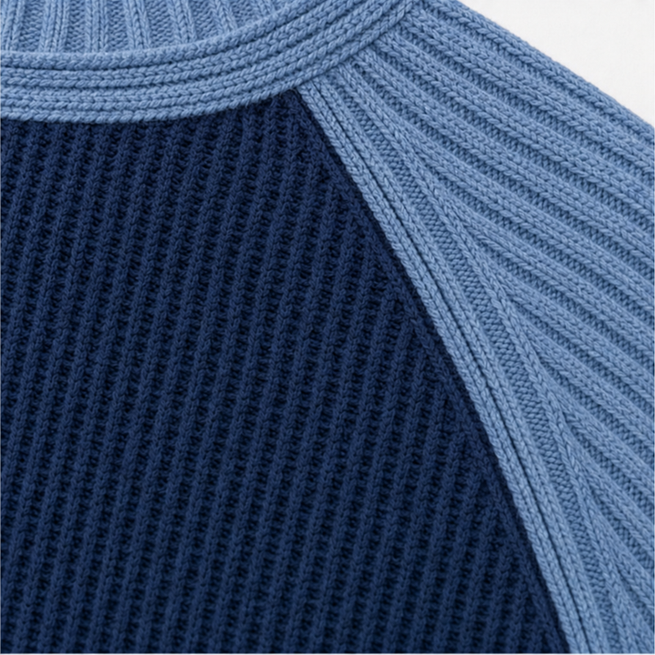 Waffle West – Western Waffle-Knit Raglan Sleeve Top