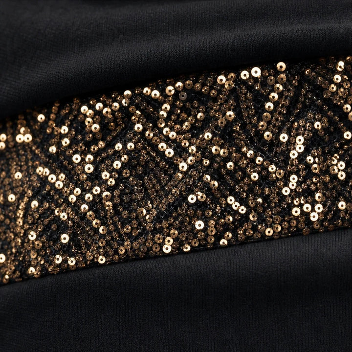 Wearbella – Sequin Accent Long Sleeve Mini Dress