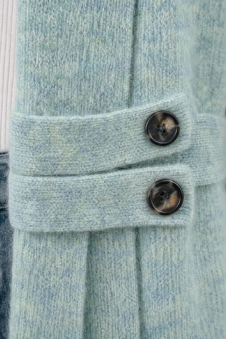 Wearbella – Double-Breasted Belted Knit Cardigan