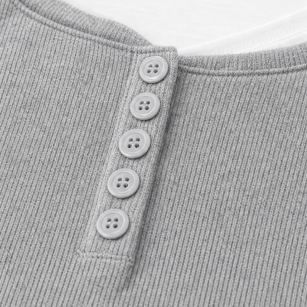 Verlana – Color-Block Statement Neckline Knit Top