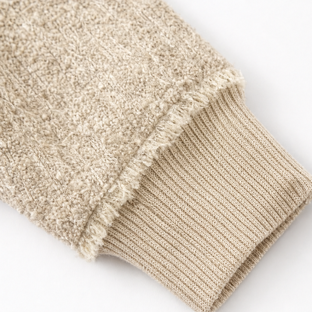 Autumbre – Chunky Knit Button Henley Sweater