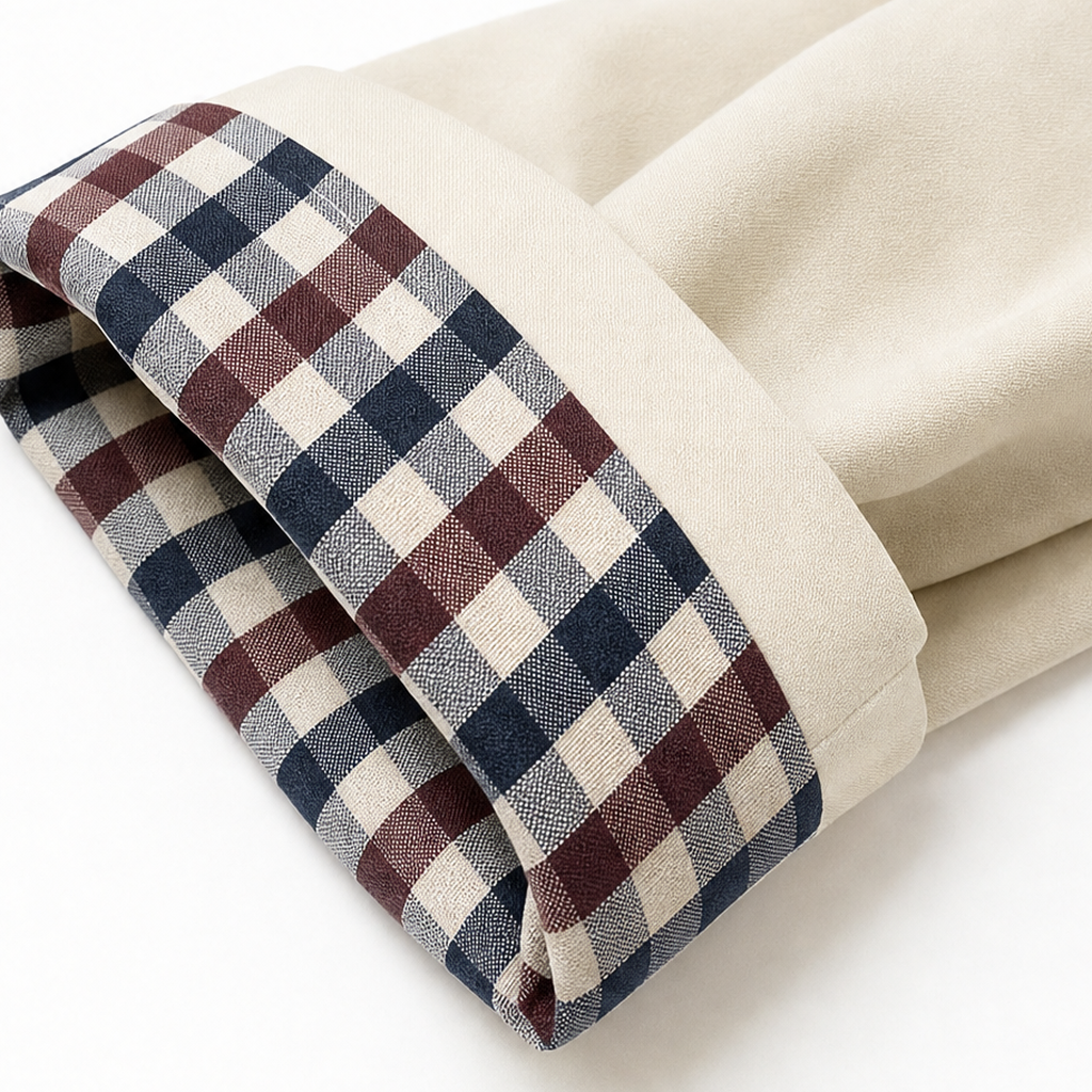 Cuff & Collar – Plaid Cuff Ruffle Collar Short Trench Coat