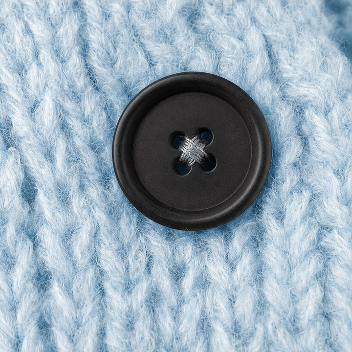 Wearbella – Chunky Knit Below-Knee Button-Front Sweater Coat