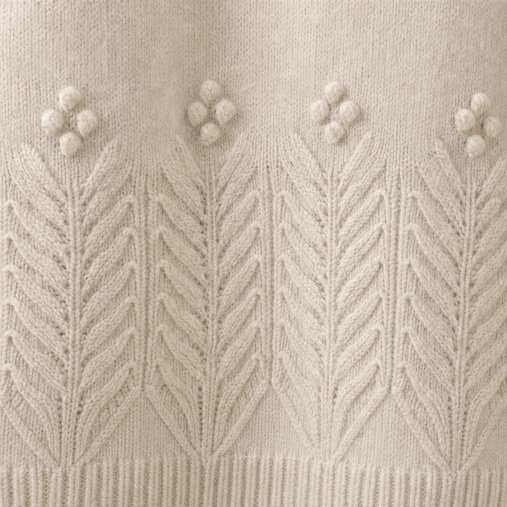 Bloomknit – Relaxed Floral-Knit Sweater