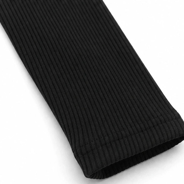Velora – Ribbed Square-Neck Long-Sleeve Top