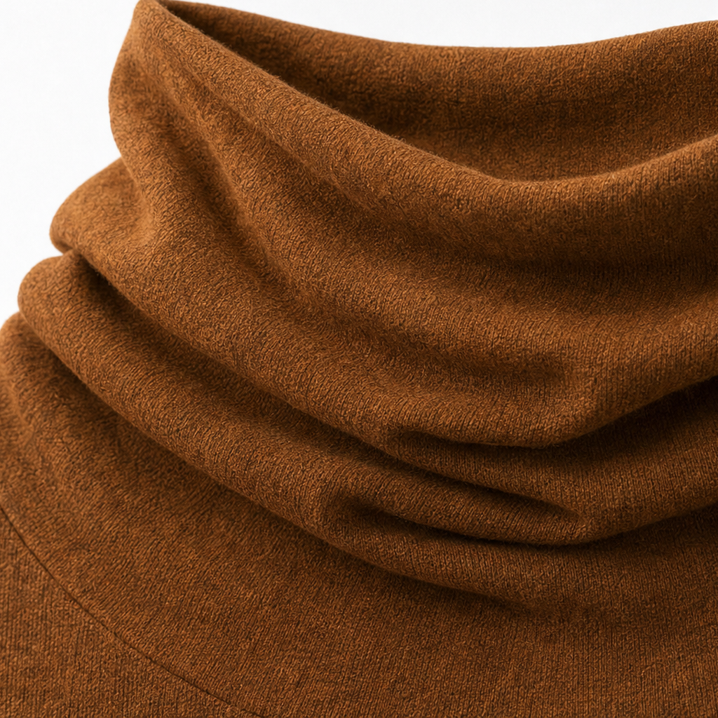 Cowlmara – Brushed Cowl-Neck Oversized Pullover