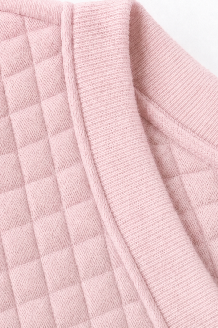 Holdwell – Diamond Quilted Open-Front Cardigan
