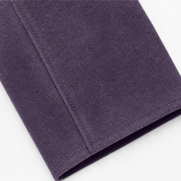 Suedelle – Faux Suede Notch Collar Blazer