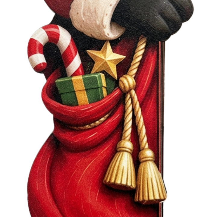 Peekaboo Noel – Christmas Doorway Corner Decoration