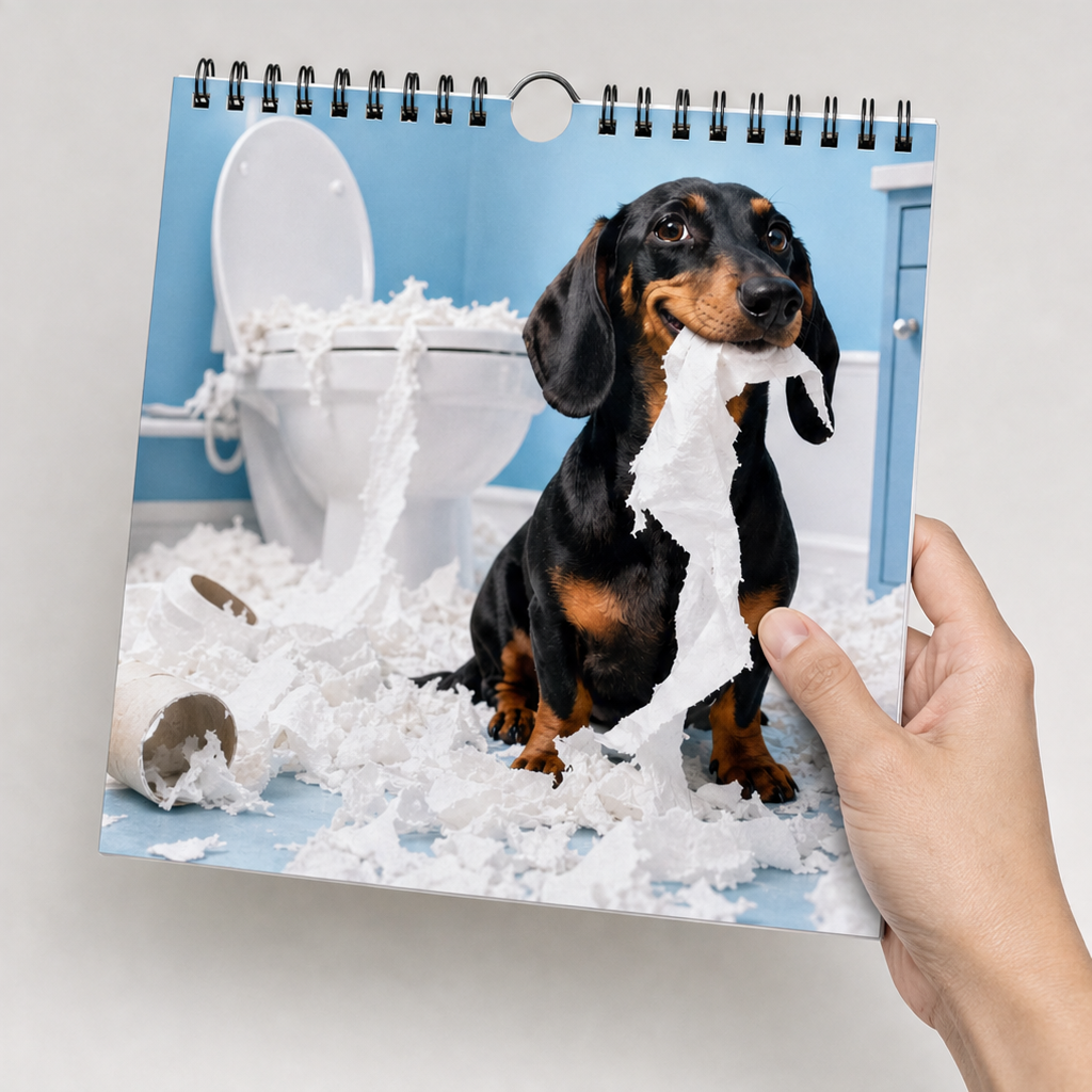 Dapper Dachshunds – Funny Dachshund Wall Calendar