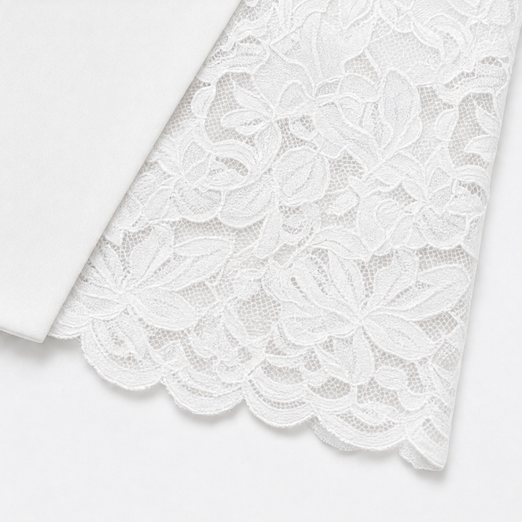 Lace & Poise – Floral Lace Panel Blazer Dress