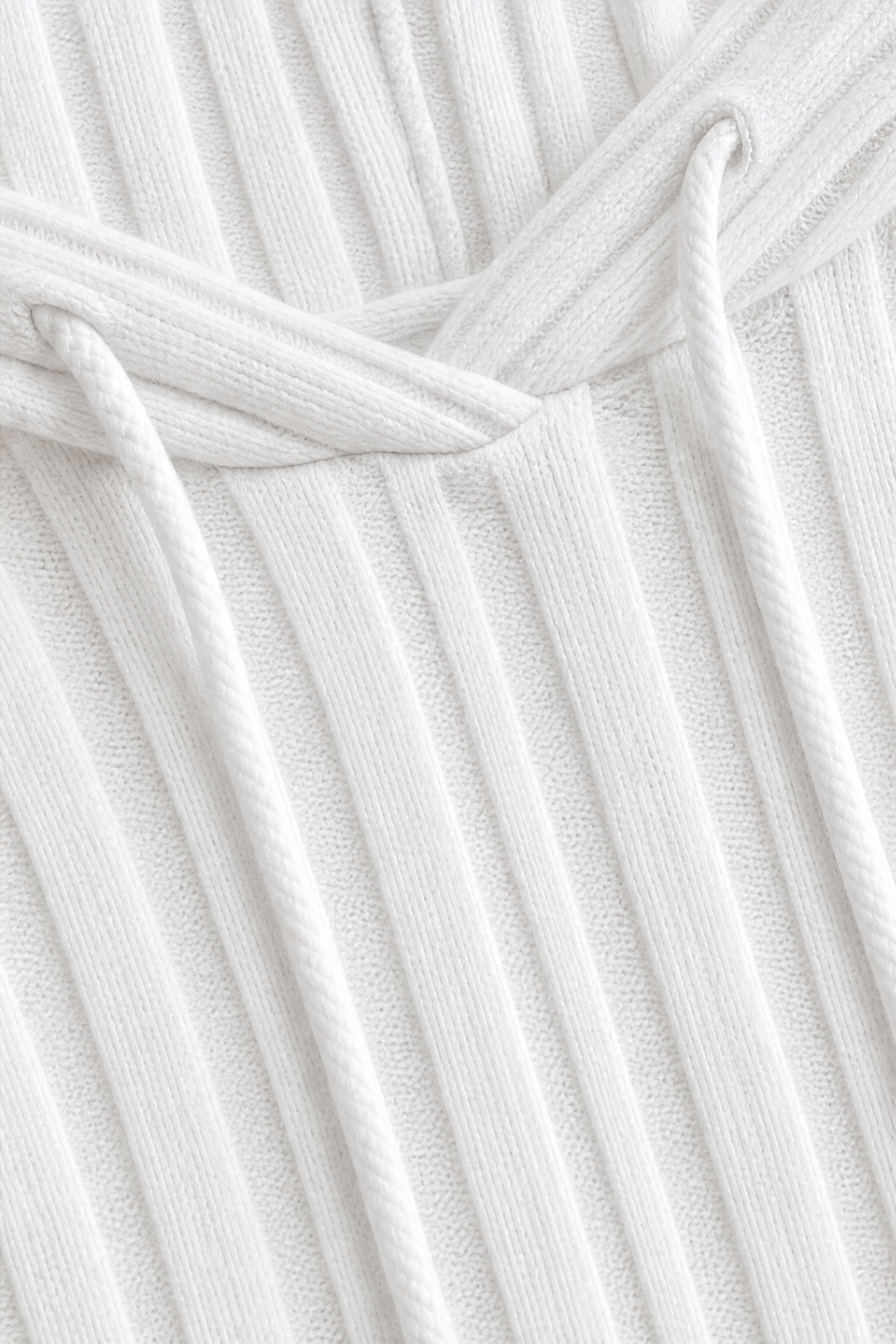 Lunetta – Lace Sleeve Ribbed Knit Hoodie Cardigan